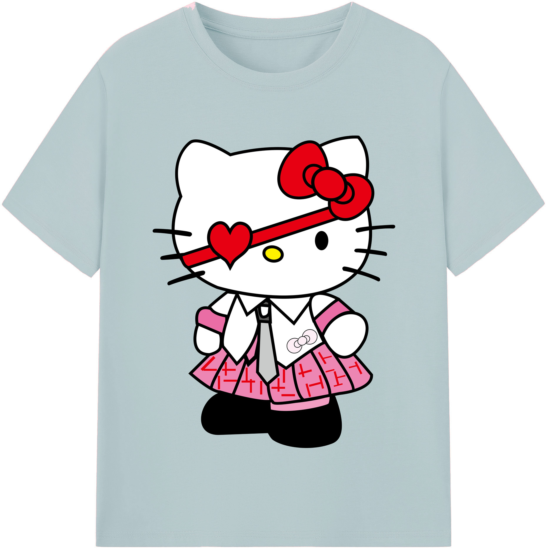 （画像用） Hello Kitty ハローキティ 綿100％半袖Tシャツ（フロントプリント）